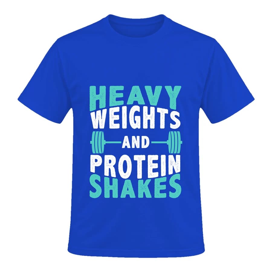 T-shirt — Fitness · Club athlétique — الأمام — أزرق