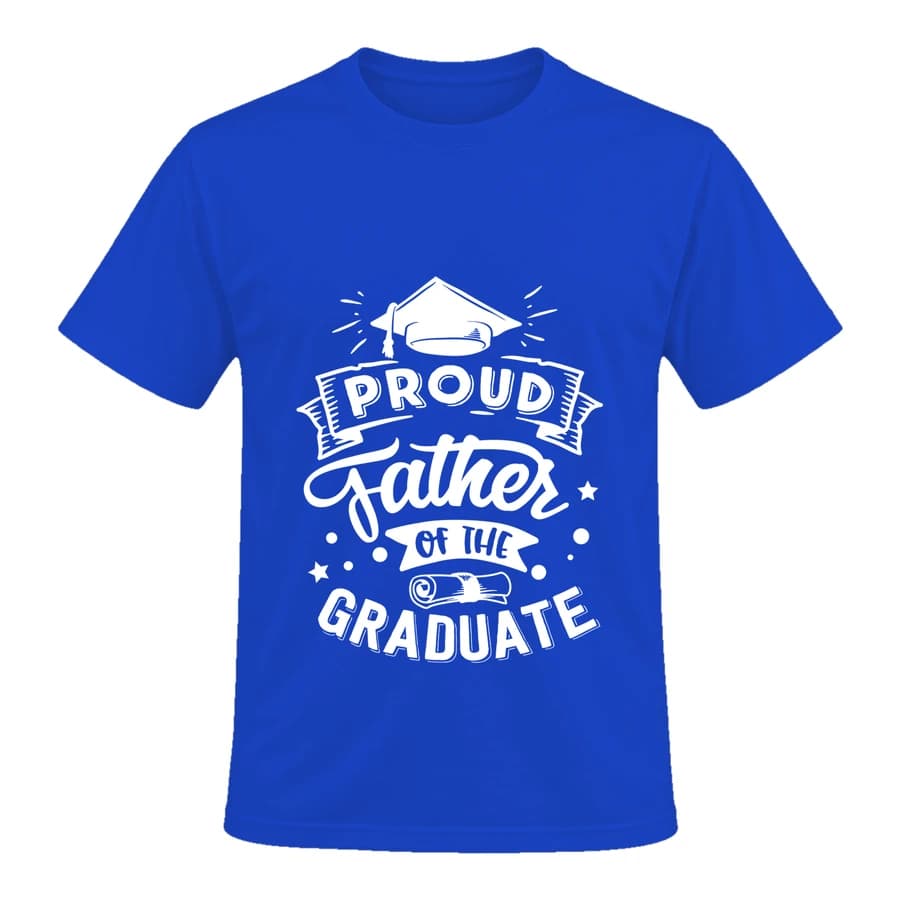 T-shirt — Fierté de famille — الأمام — أزرق