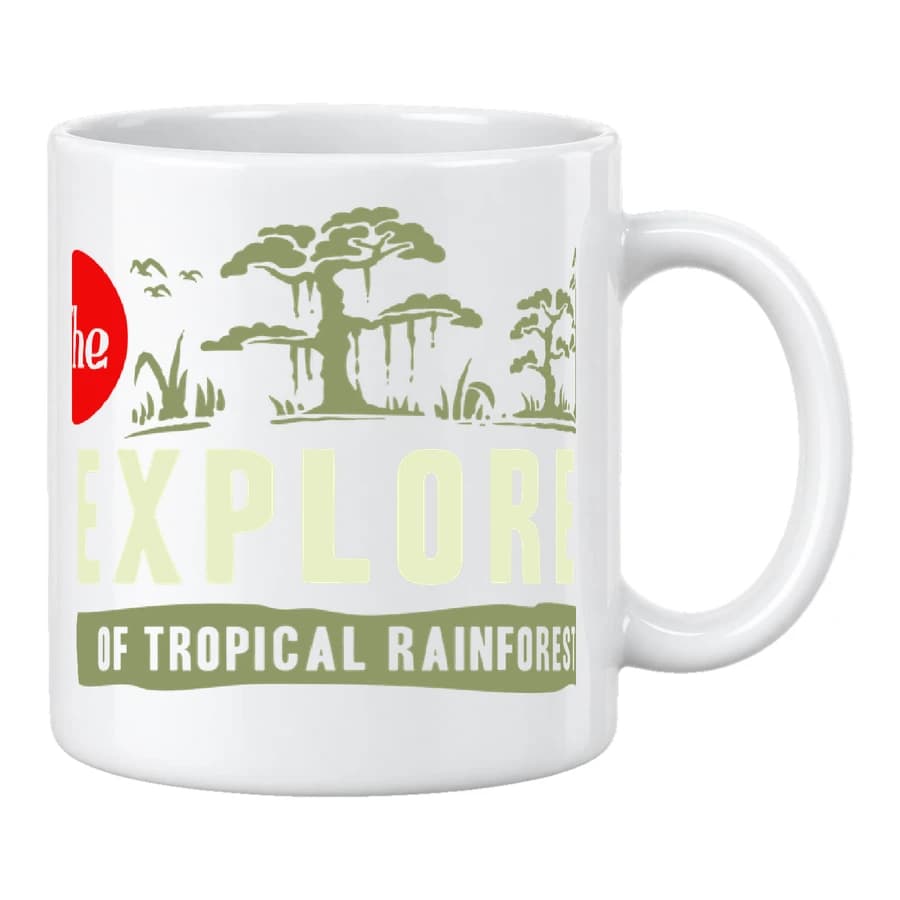 Mug — Rainforest Explorer — الأمام — أبيض