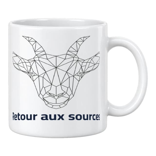 Mug — Chèvre · Lignes géométriques
